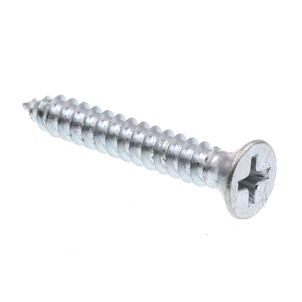 Prime-Line Sheet Metal Screw, Self-Tap, Flt Head, Phil Dr No. 10 X 1-1/4in Zinc Plated Steel 75PK 9017097 - main